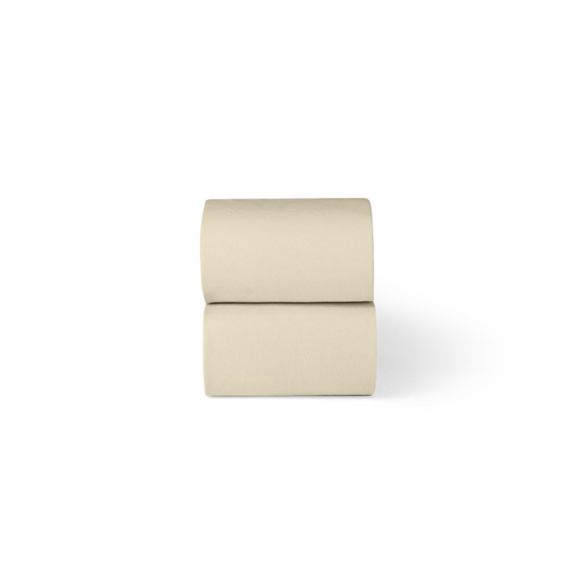 Little green sheep organic cotton moses basket/pram fitted sheets in linen beige colour.