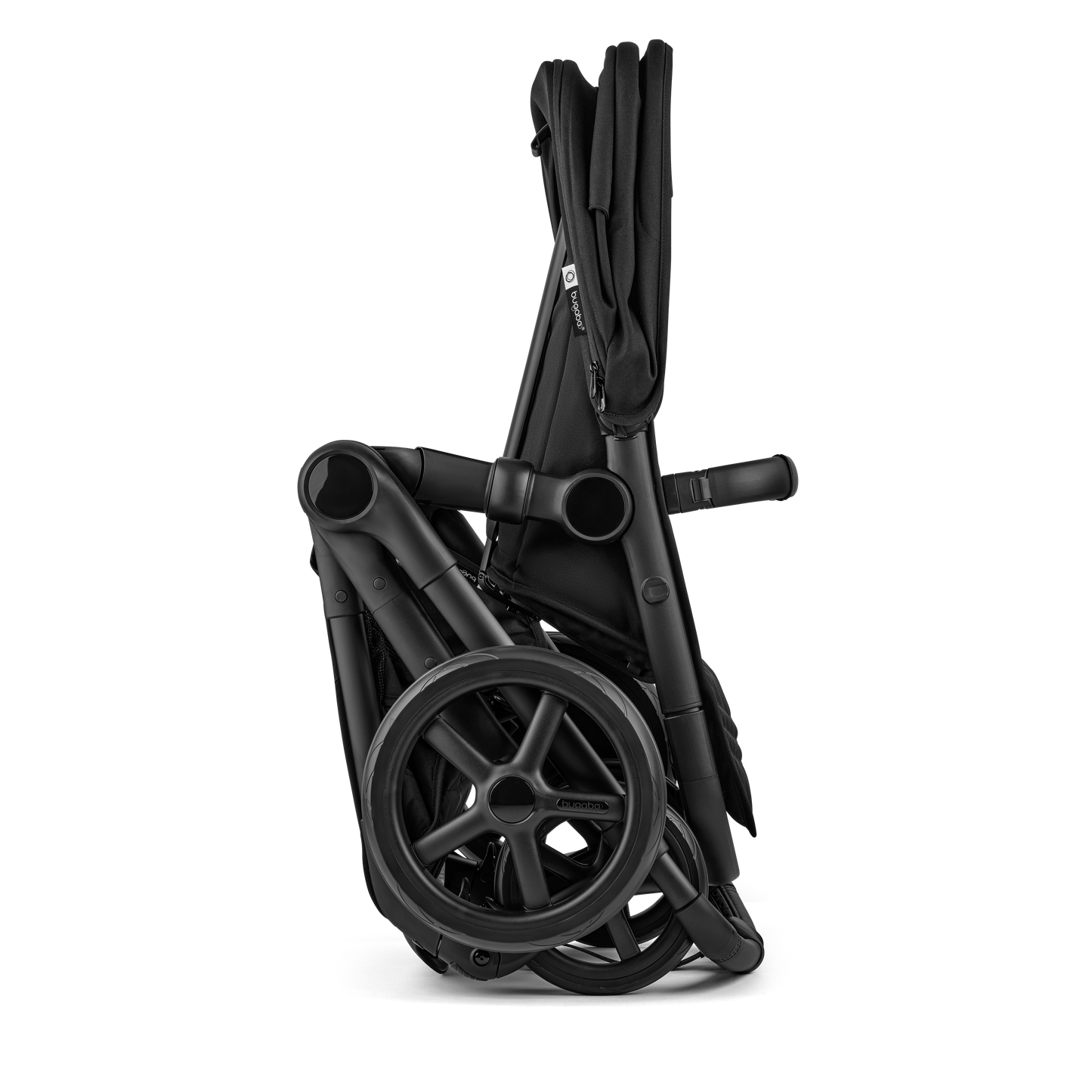 Bugaboo Fox 5 Renew pushchair and carrycot set in heritage black colourway.