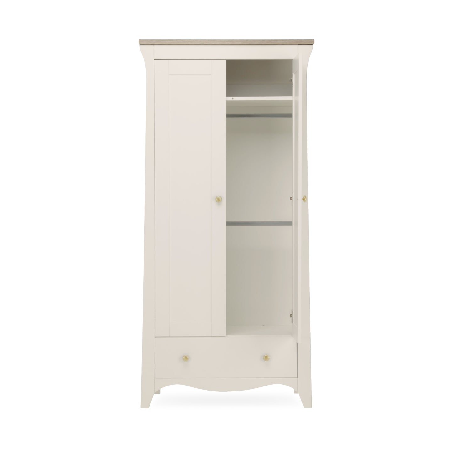 Clara 2 door wardrobe in cashmere