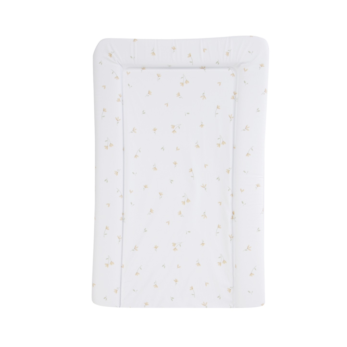 CuddleCo yellow ditsy floral changing mat