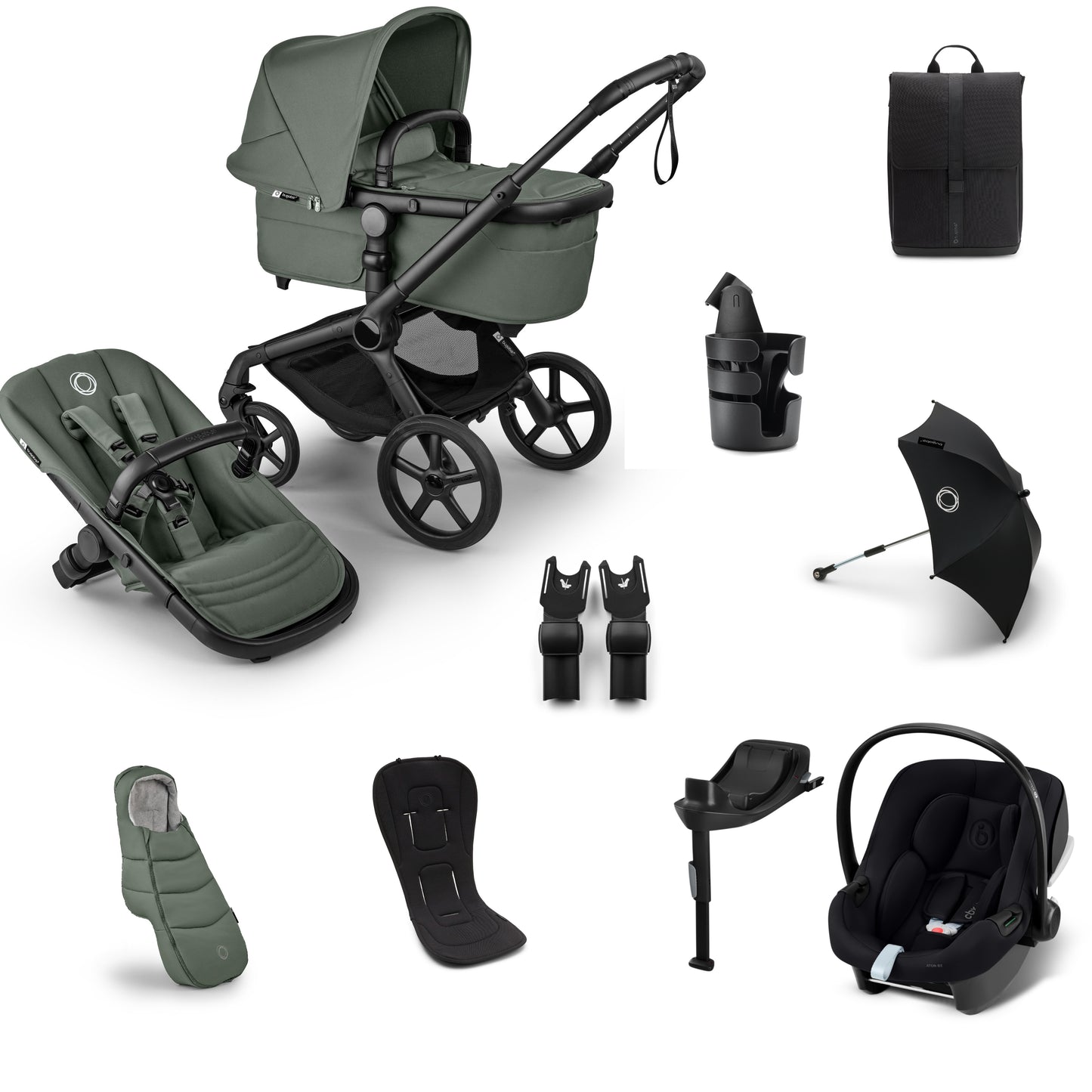 Bugaboo Fox 5 Renew Complete Bundle Forest Green