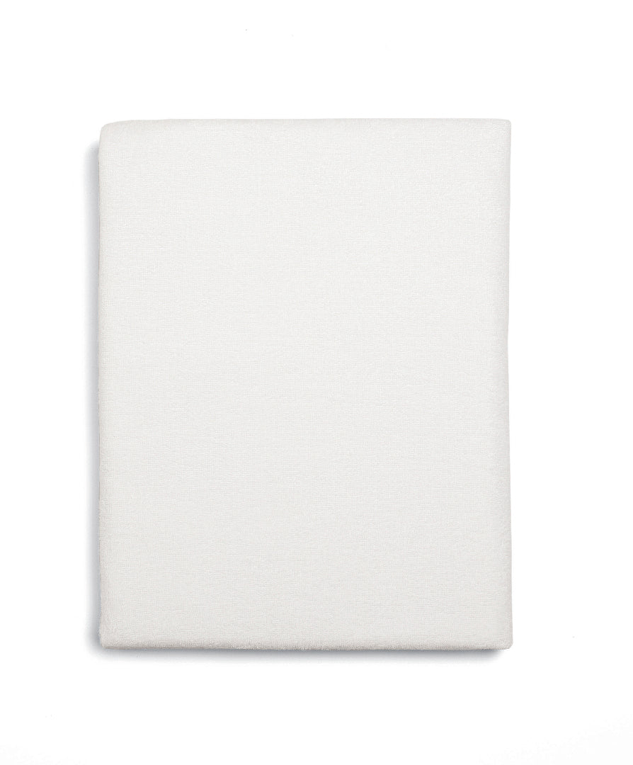 Mamas & Papas anti allergy cot bed mattress protector in white colour.