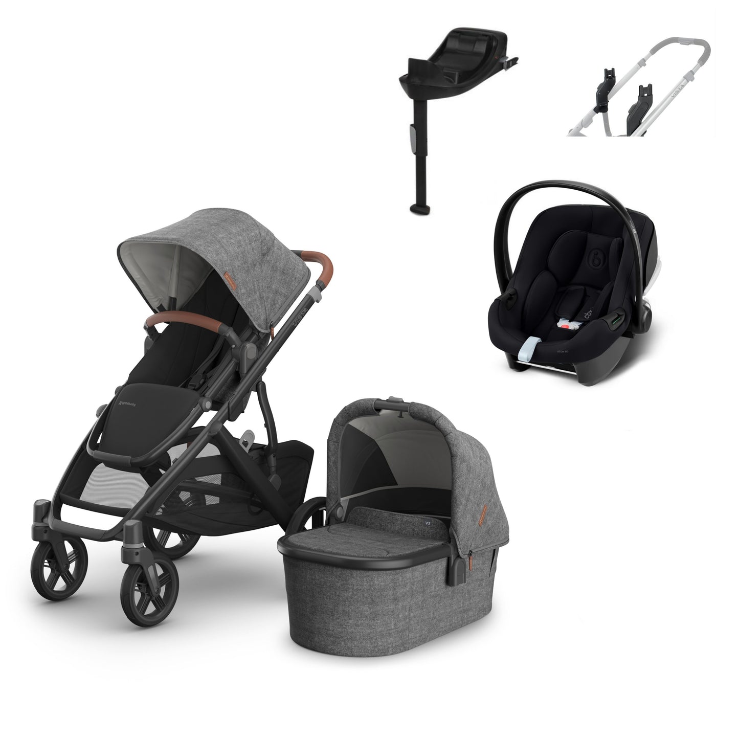 UPPAbaby Vista v3 Greyson aton b2 bundle