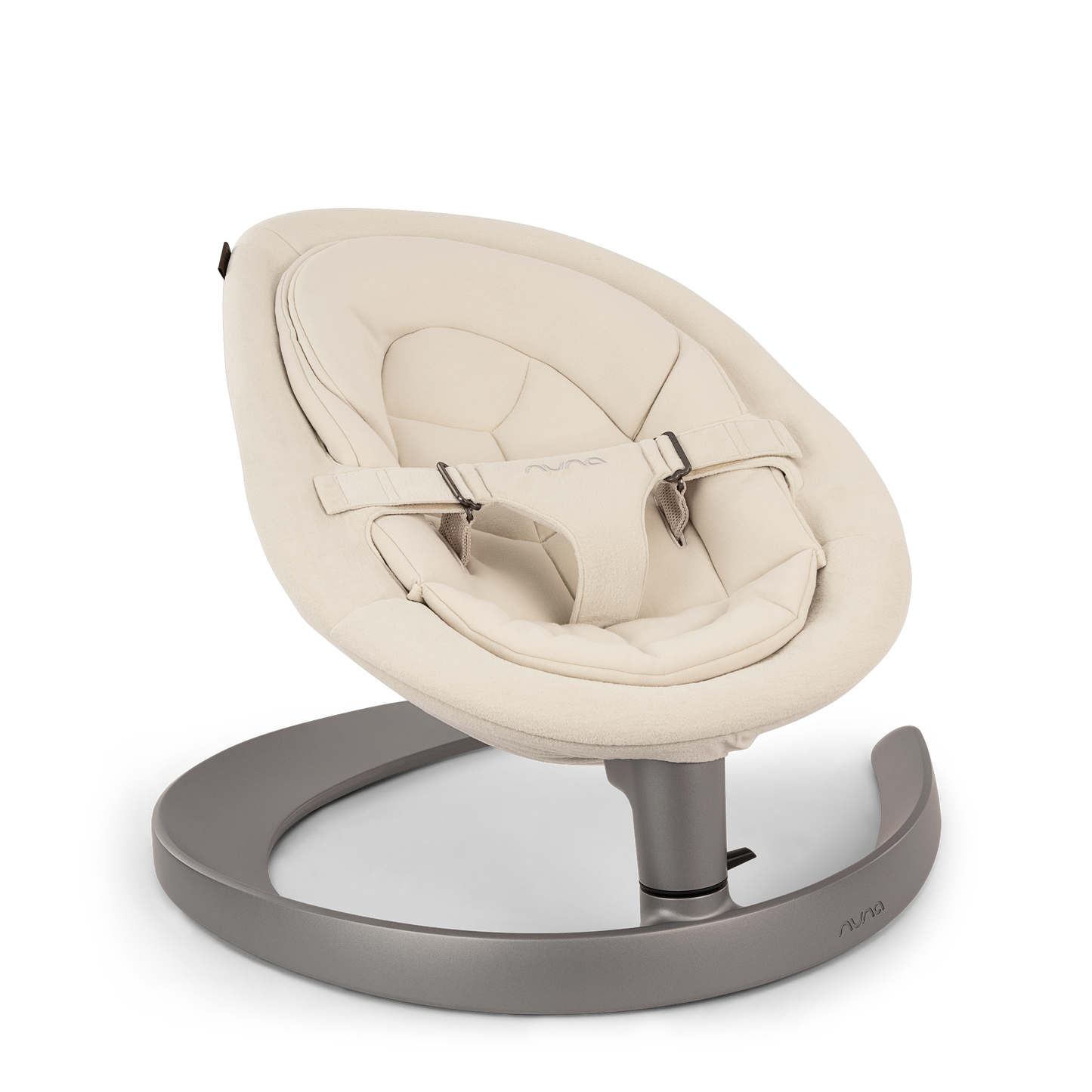 Nuna Leaf Grow bouncer in cloud colourway.