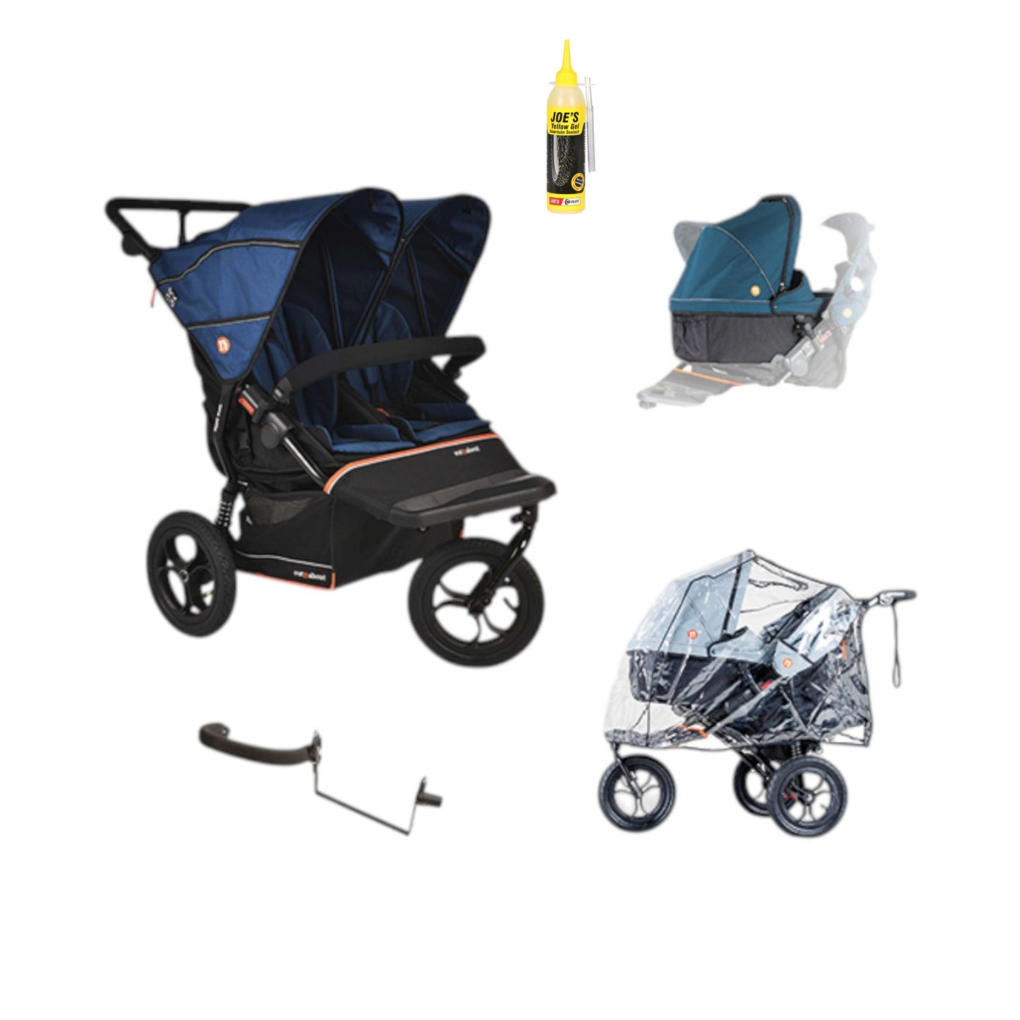 Out n About Nipper V6 Double Newborn and Toddler Bundle in Highland Blue
