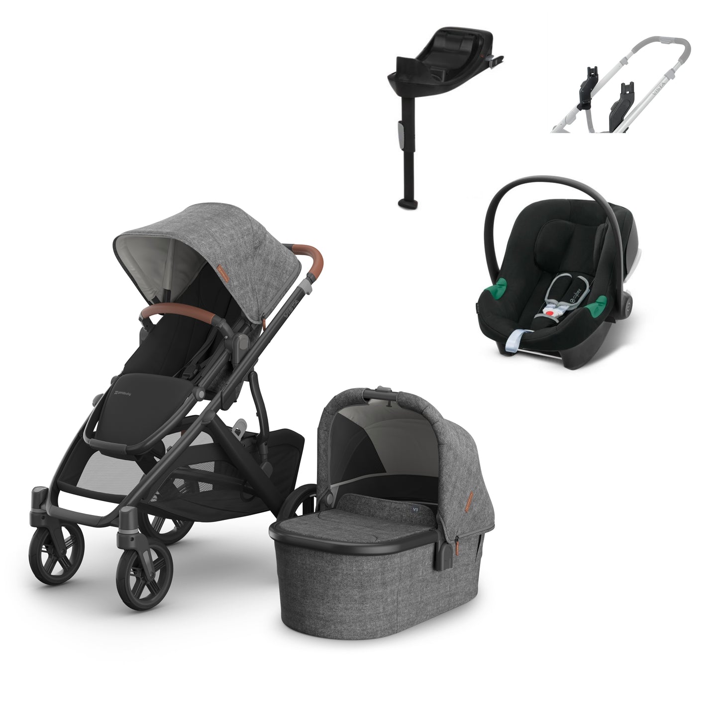 UPPAbaby Vista v3 Greyson aton b2 bundle