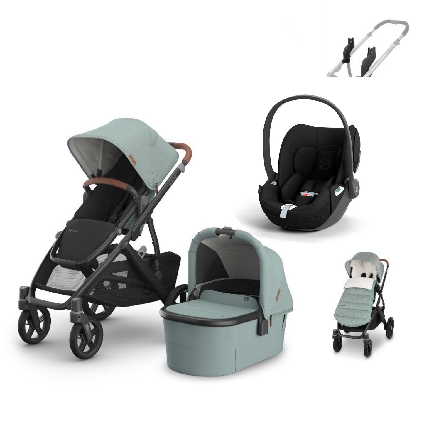 Vista v3 in Kenzi with a cloud t and a footmuff