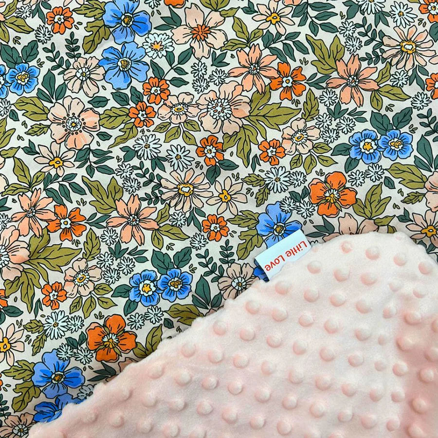 Little Loves 3 point harness blanket in Eleanor Flower print.