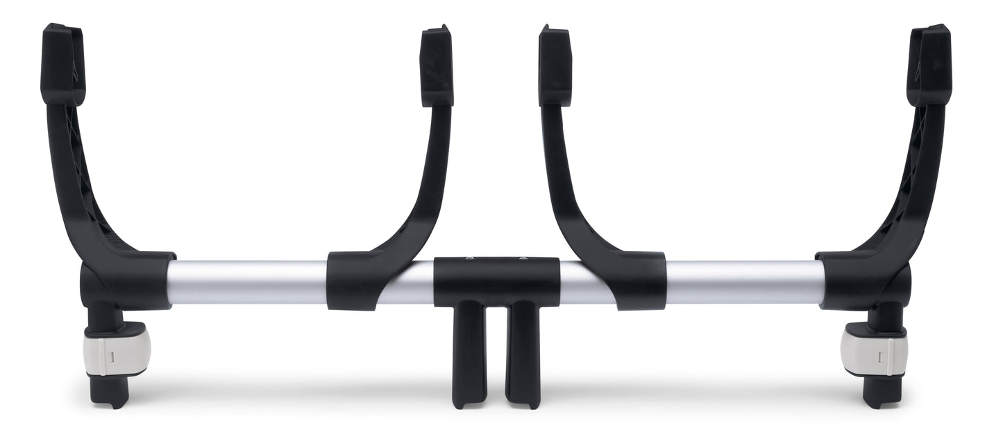 Bugaboo Twin car seat adaptor for compatibility with multiple car seats.
