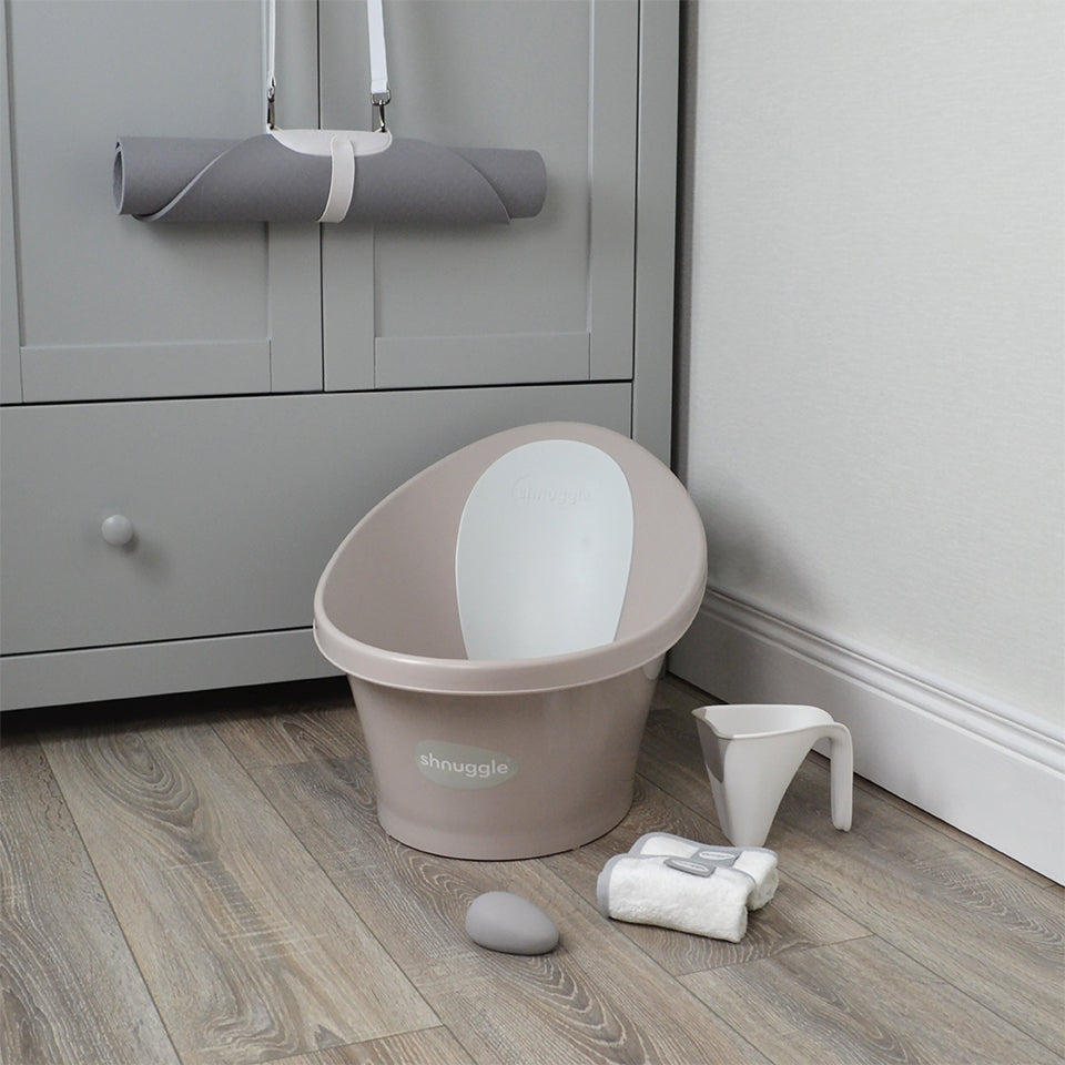 Shnuggle bath in Taupe