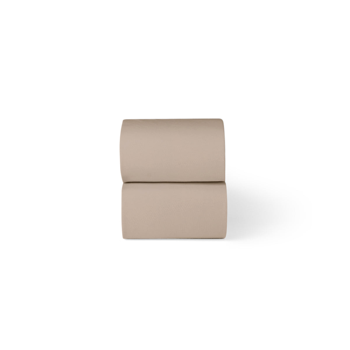 Little green sheep organic cotton moses basket/pram fitted sheets in truffle brown colour.