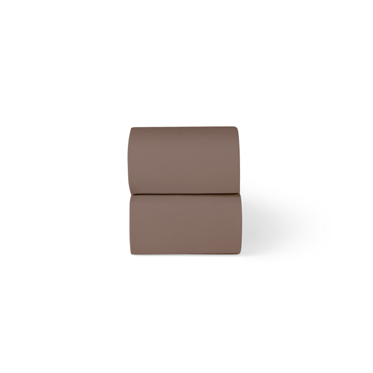 Little green sheep organic cotton moses basket/pram fitted sheets in cocoa brown colour.