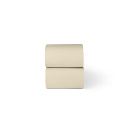 Little green sheep organic cotton moses basket/pram fitted sheets in linen beige colour.