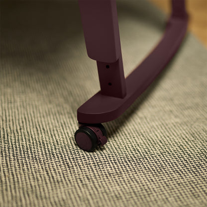 SnuzPod Studio bedside crib in Rome Burgundy colour.