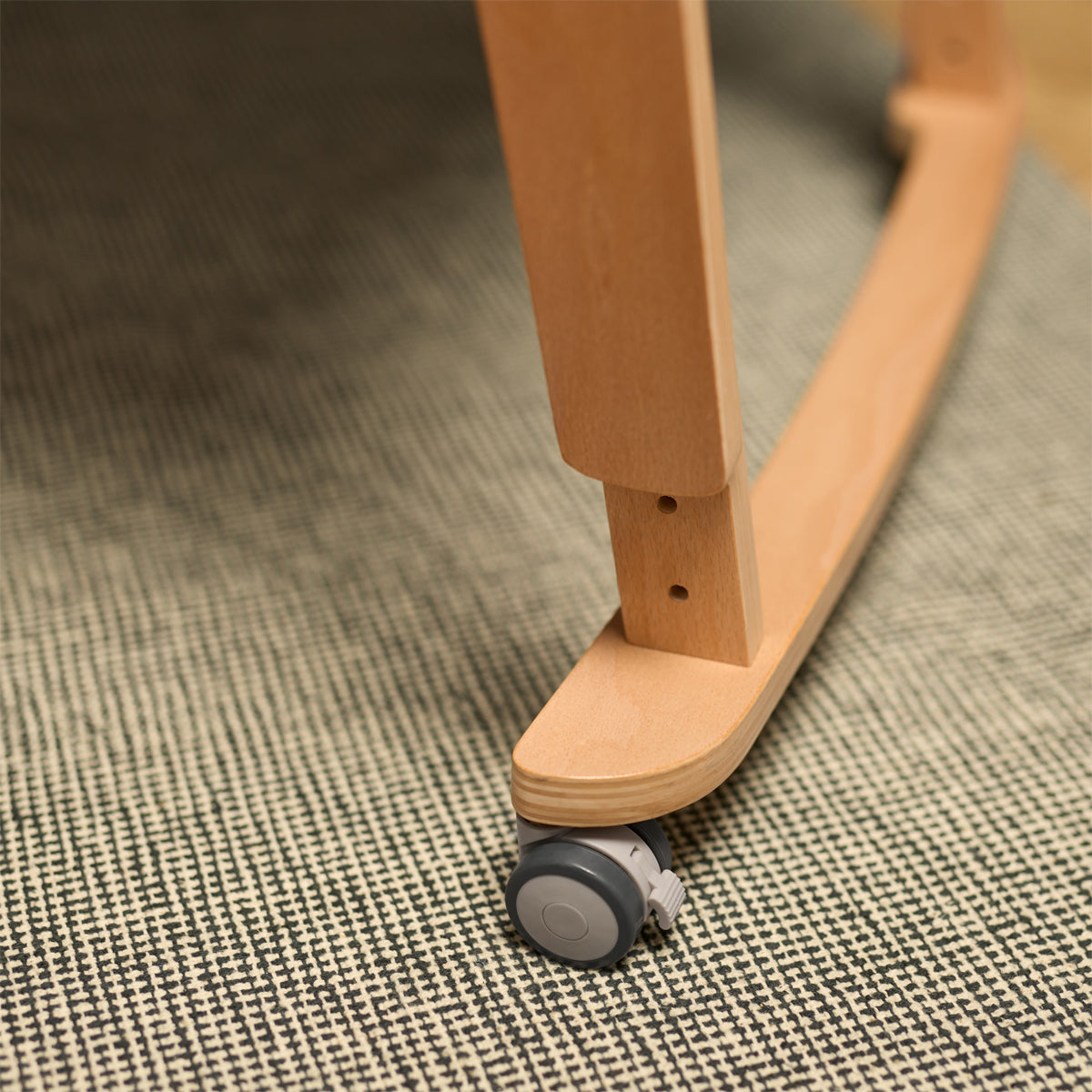 SnuzPod Studio bedside crib in Natural colour.