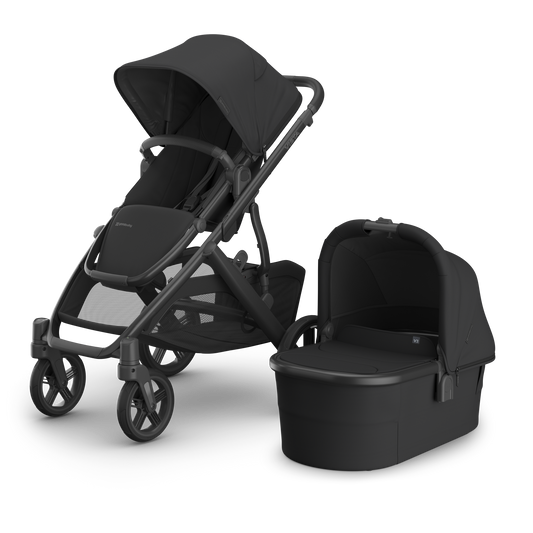 UPPAbaby Vista V3 In Jake showcasing both a stroller and carrycot