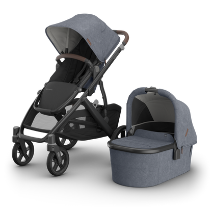 UPPAbaby Vista V3 In Julian showcasing both a stroller and carrycot
