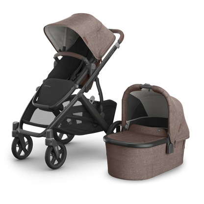 UPPAbaby Vista V3 In Owen showcasing both a stroller and carrycot