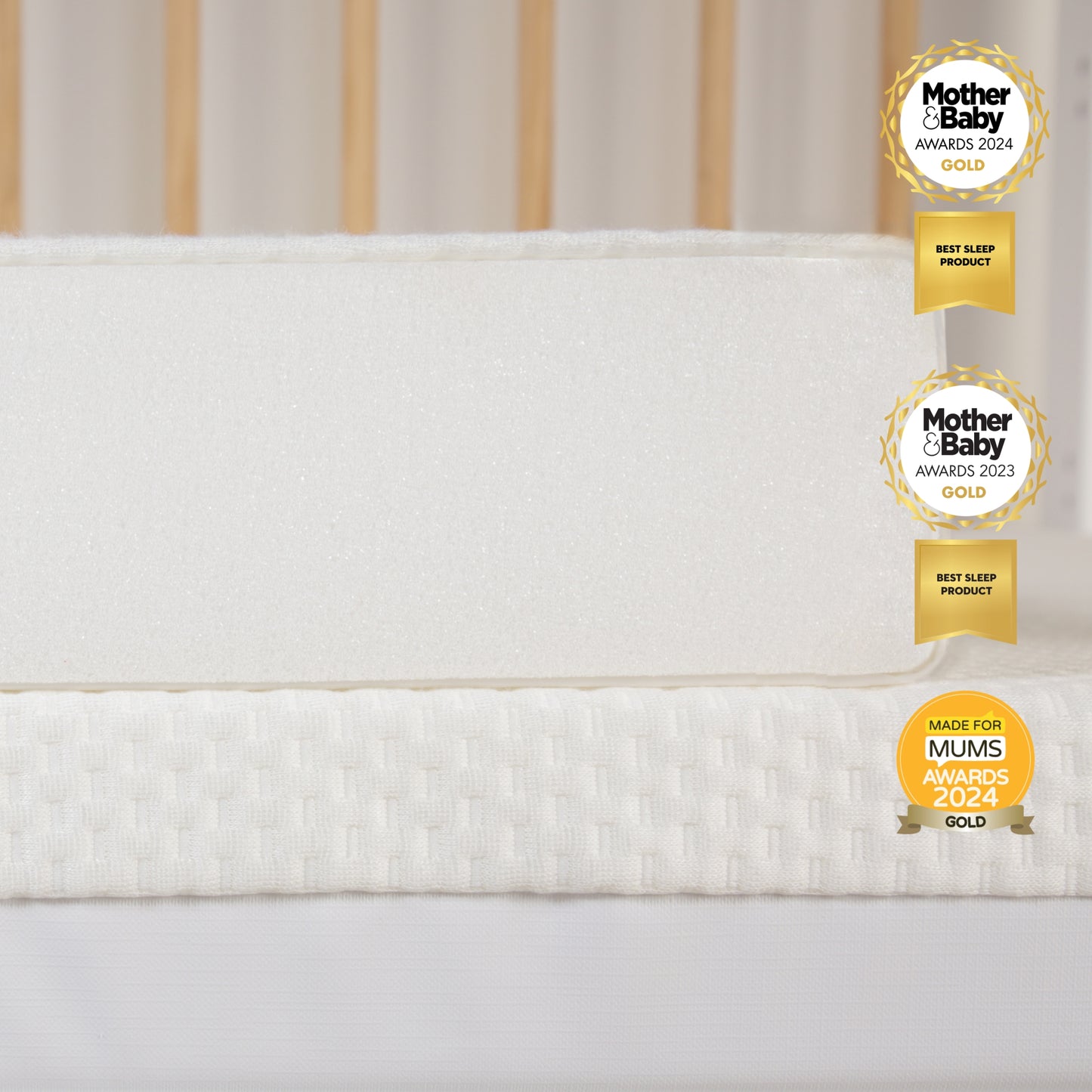 Lullaby Hypo-Allergenic Bamboo Foam Cot Bed Mattress 