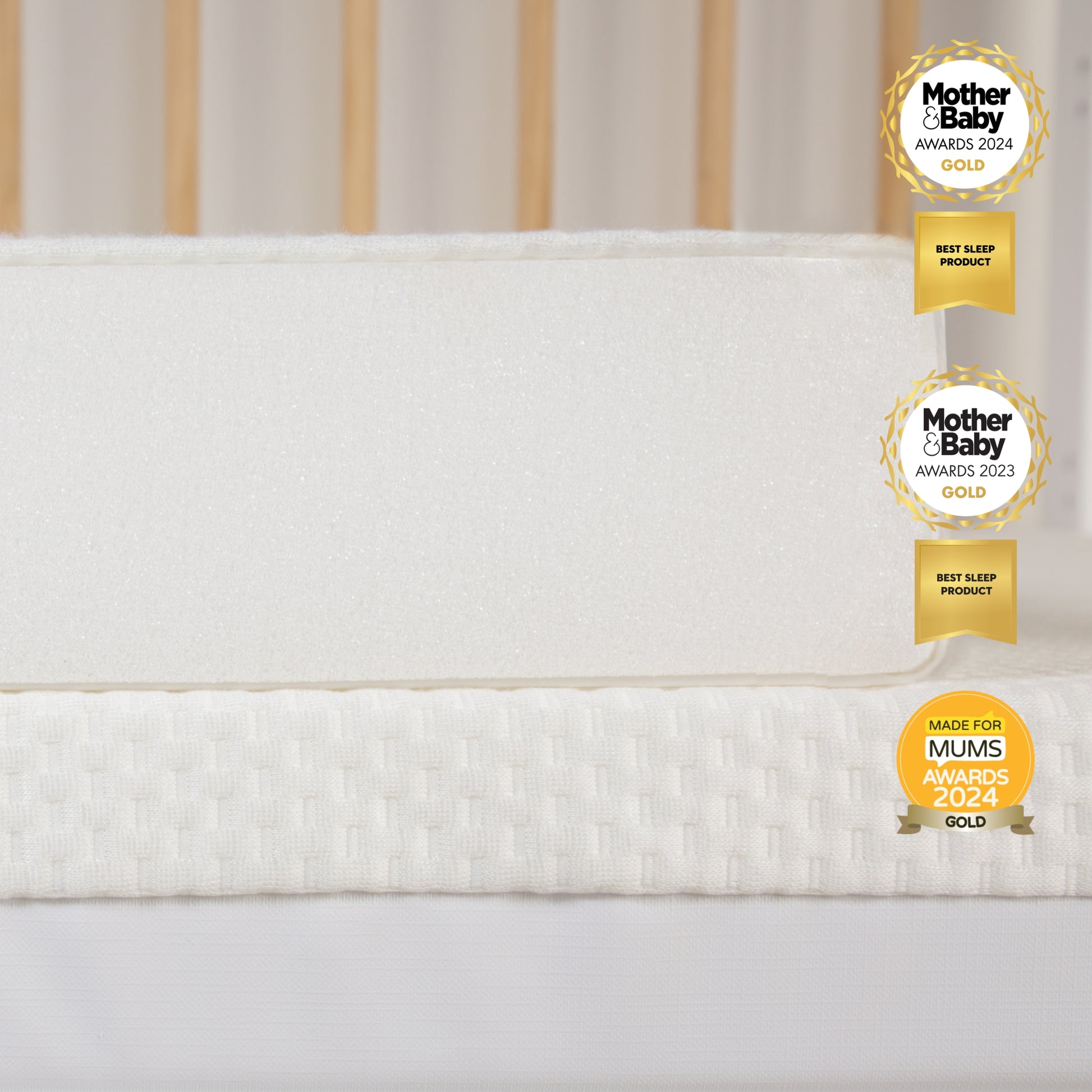 Lullaby Hypo-Allergenic Bamboo Foam Cot Bed Mattress 