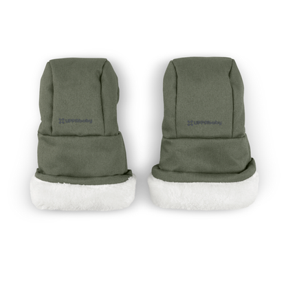A pair of UPPAbaby cozy handmuffs in Evelyn colour.