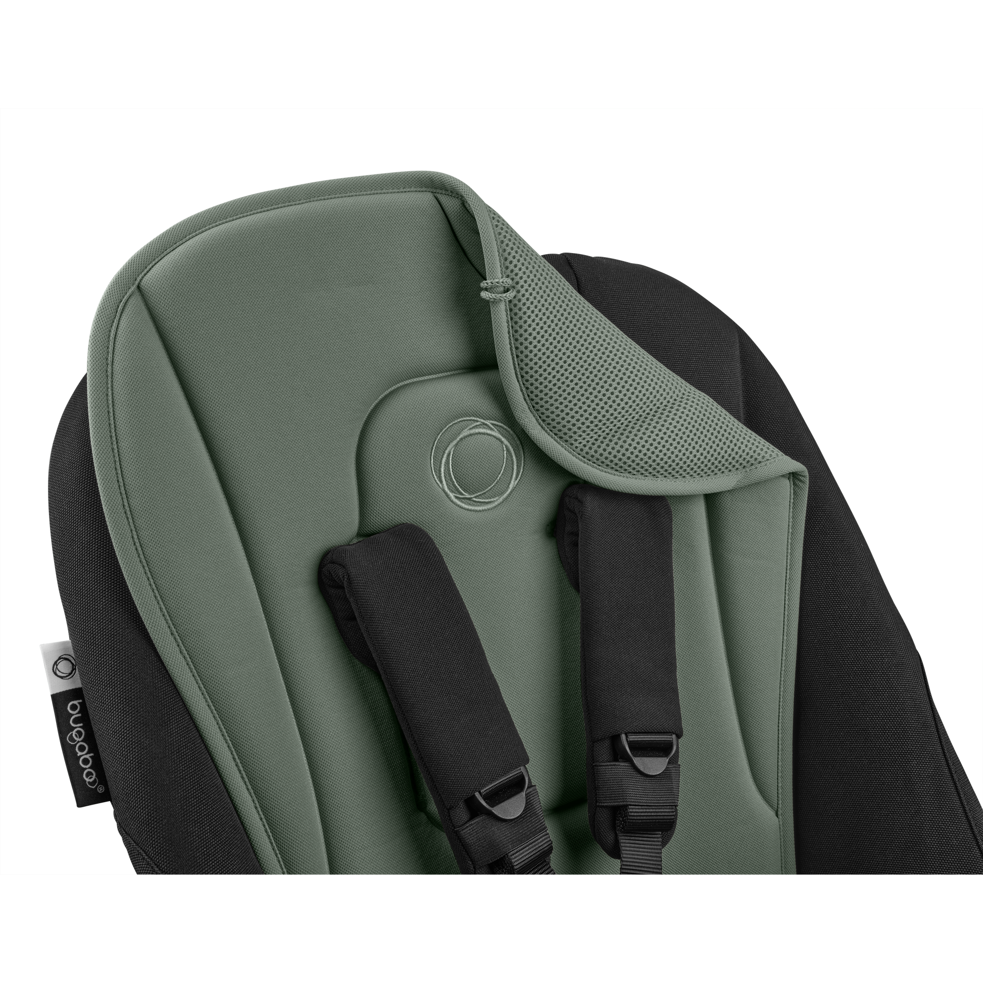 Bugaboo seat liner in forest green colourway.