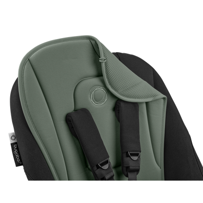 Bugaboo seat liner in forest green colourway.