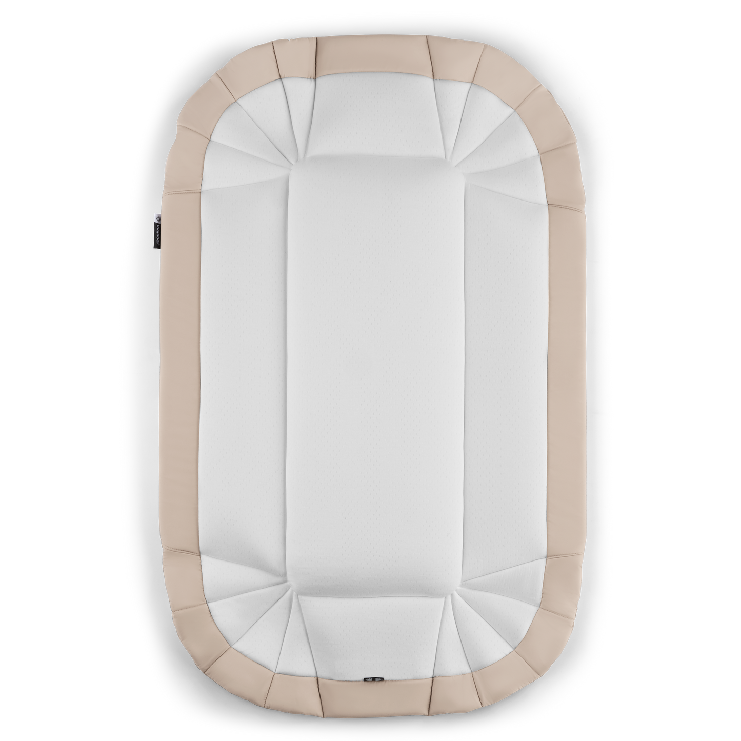 Bugaboo baby nest in desert taupe colourway to fit inside various pushchairs.
