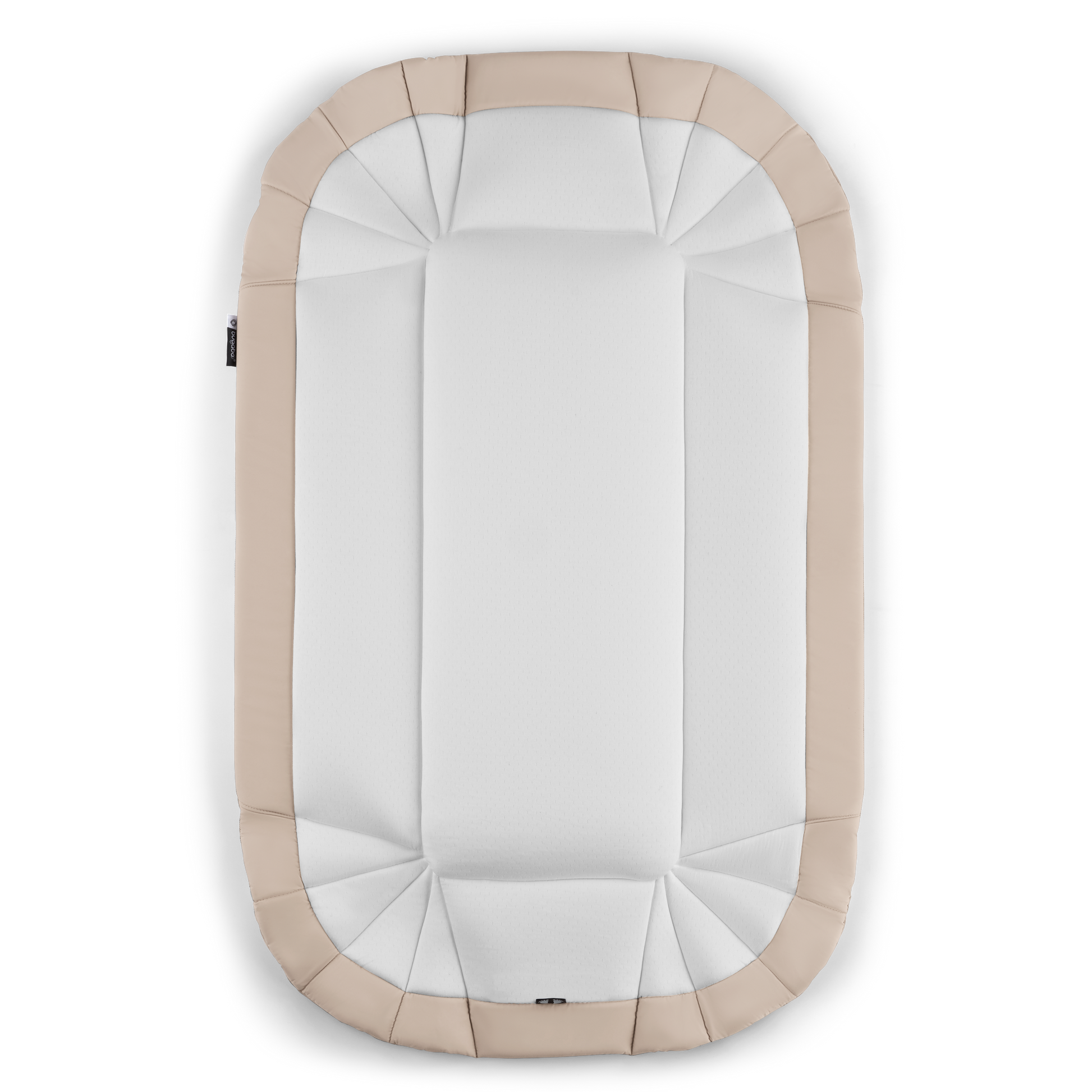 Bugaboo baby nest in desert taupe colourway to fit inside various pushchairs.