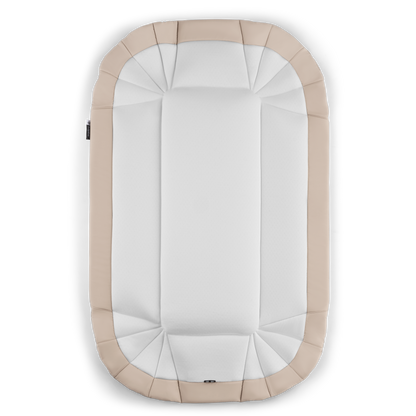 Bugaboo baby nest in desert taupe colourway to fit inside various pushchairs.
