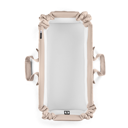 Bugaboo baby nest in desert taupe colourway to fit inside various pushchairs.