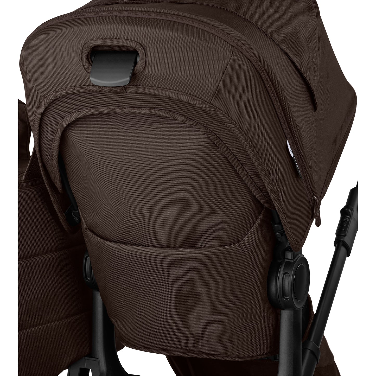 Bugaboo Donkey 6 pushchair single mode in cocoa brown colour.