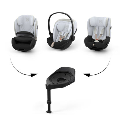 Cybex anoris s car seat with airbag in misty grey style colour, without base.
