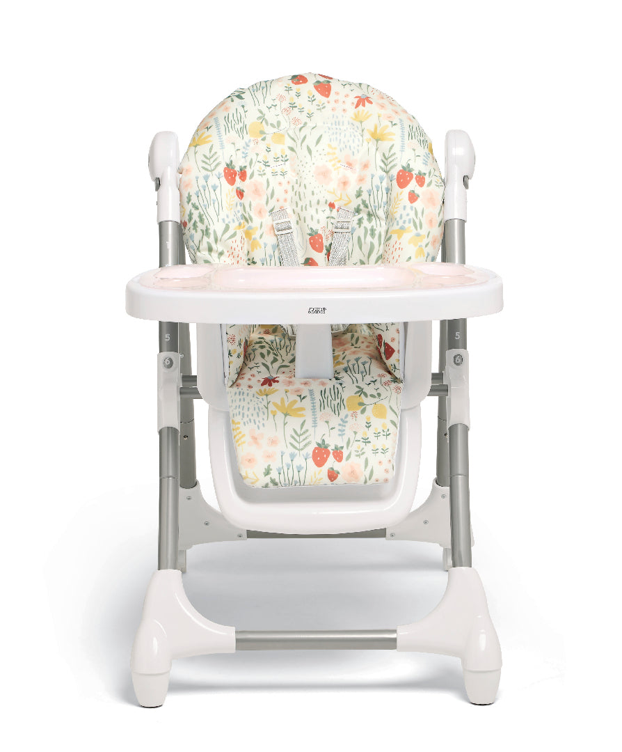 Mamas and Papas Snax highchair in fruit garden