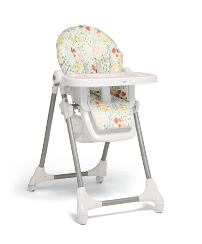 Mamas and Papas Snax highchair in fruit garden 