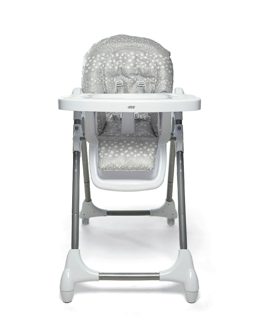 Mamas and Papas Snax highchair in grey spot 