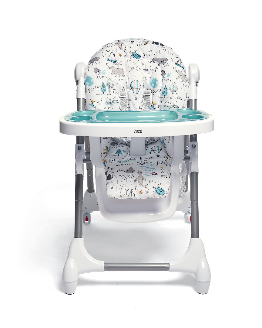 Mamas and Papas Snax highchair in happy planet