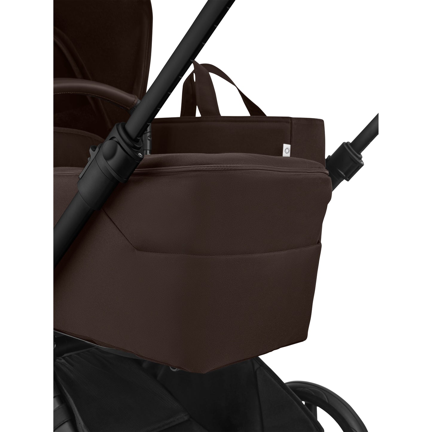 Bugaboo Donkey 6 pushchair single mode in cocoa brown colour.