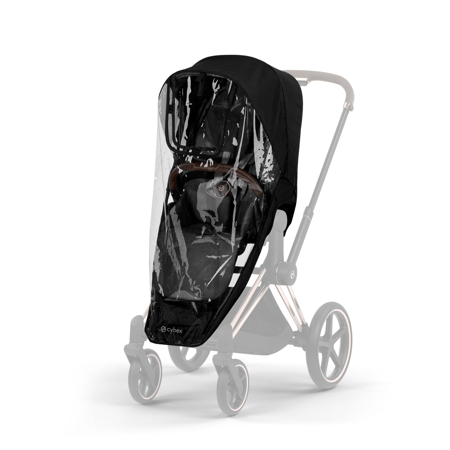 Cybex Priam Comfort combo in Sepia black colourway and matt black chassis.