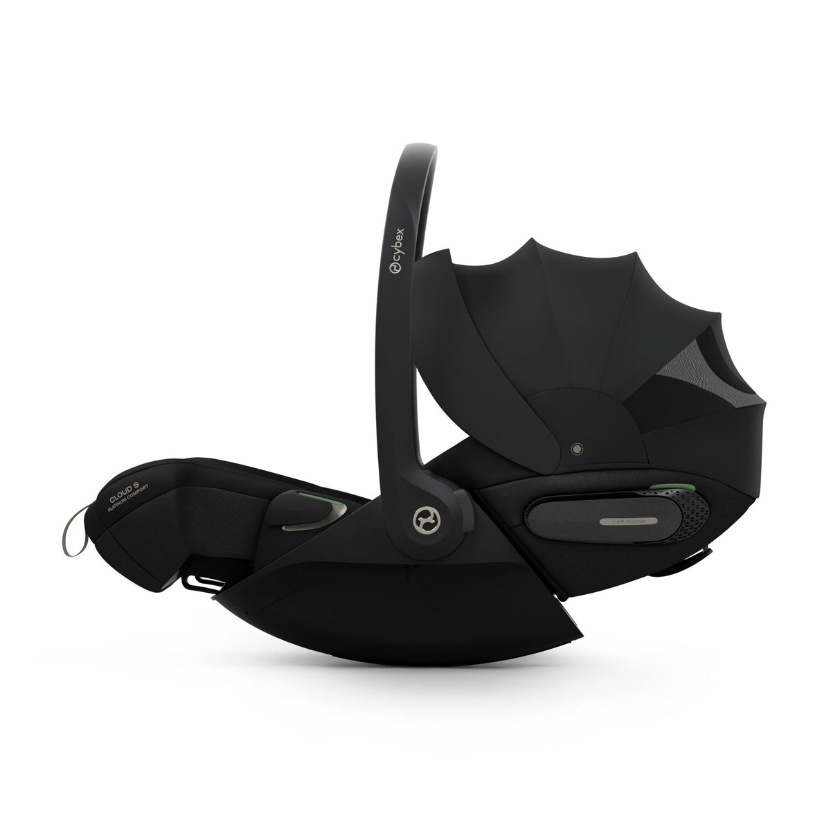 Bugaboo Fox 5 Renew pushchair and accessories in cocoa brown colour, with cybex cloud s car seat and isofix base.