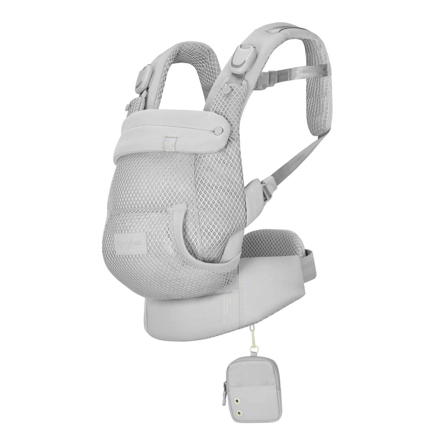 Cybex Laya baby carrier in fog grey colour way.