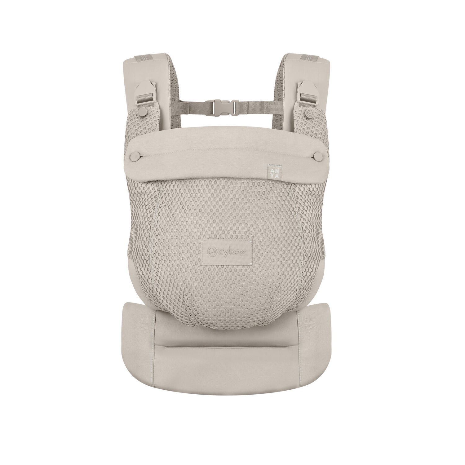 Cybex Amya baby carrier in dune grey colour way.