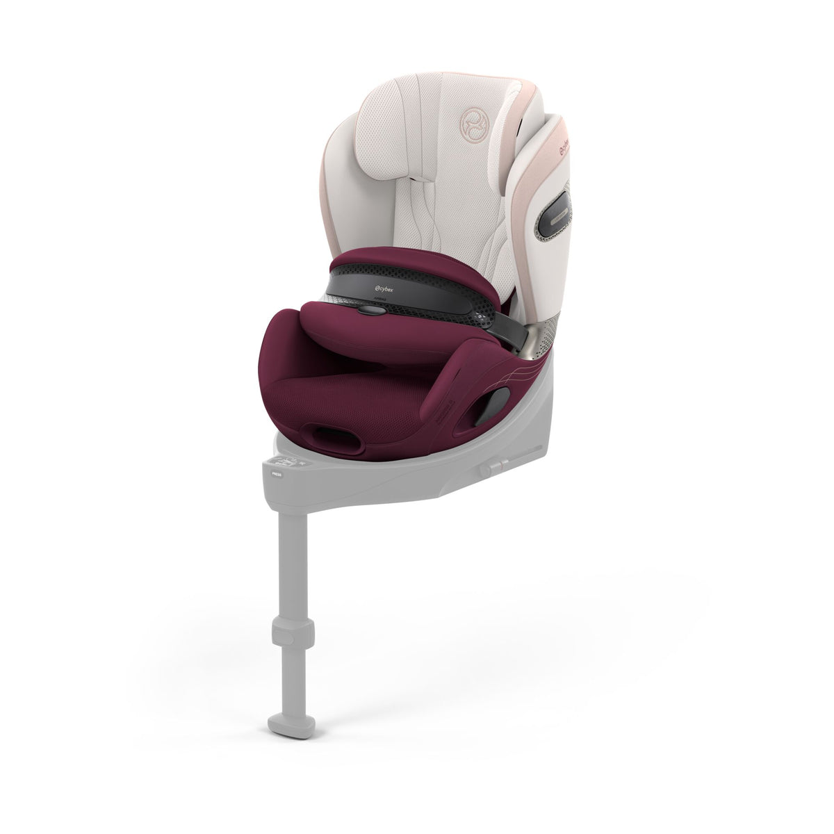 Cybex anoris s car seat with airbag in quartz pink style colour, without base.