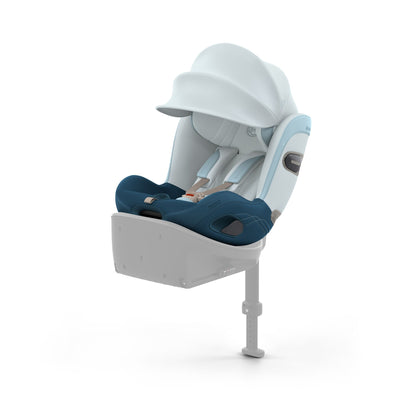 Cybex Sirona S car seat without base, in opal blue style colour way.