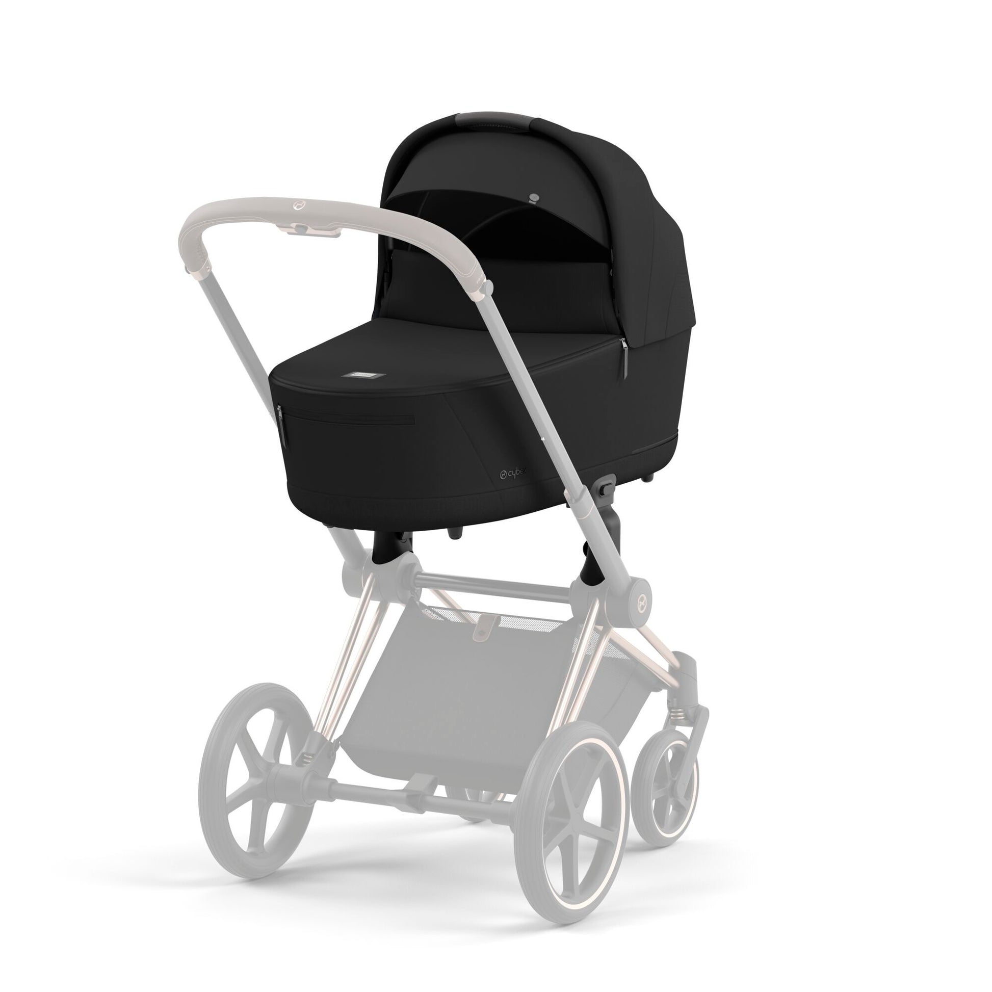 Cybex Lux Carrycot in sepia black.