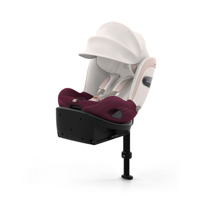 Cybex sirona Si swivel car seat complete with isofix base in quartz pink style colour.