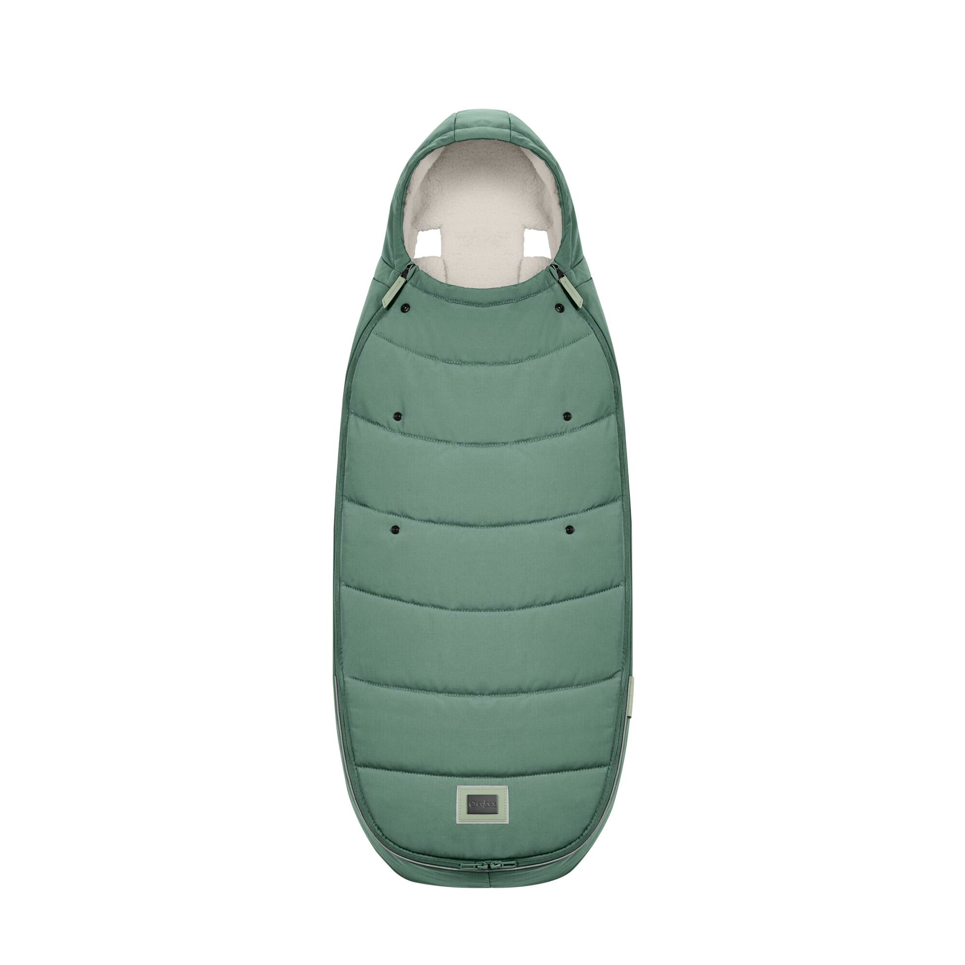 Cybex platinum footmuff in leaf green. 