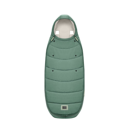 Cybex platinum footmuff in leaf green. 