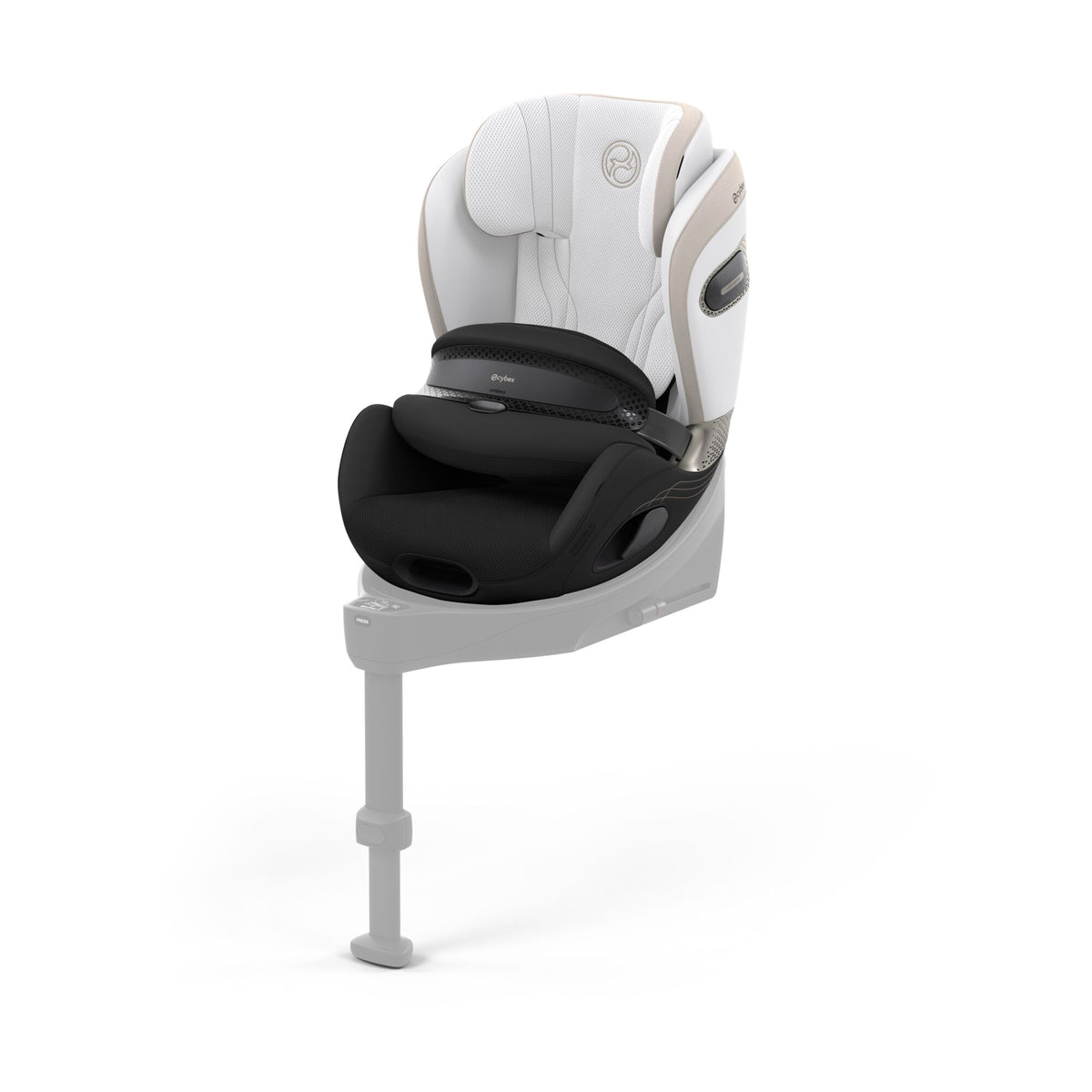 Cybex anoris s car seat with airbag in off white style colour, without base.