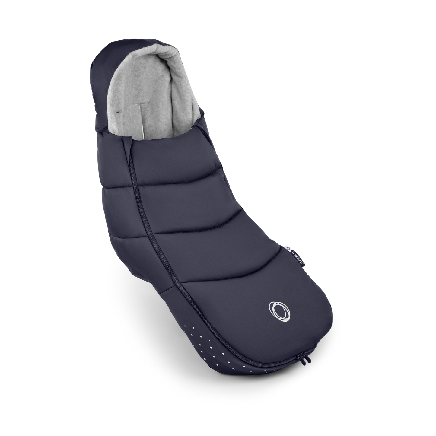 Bugaboo footmuff in Deep Indigo designed for infants ensuring warmth and comfort.